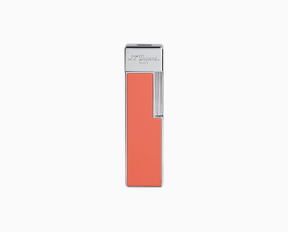 S.T. Dupont Lighter Coral Lacquer Chrome — detail view