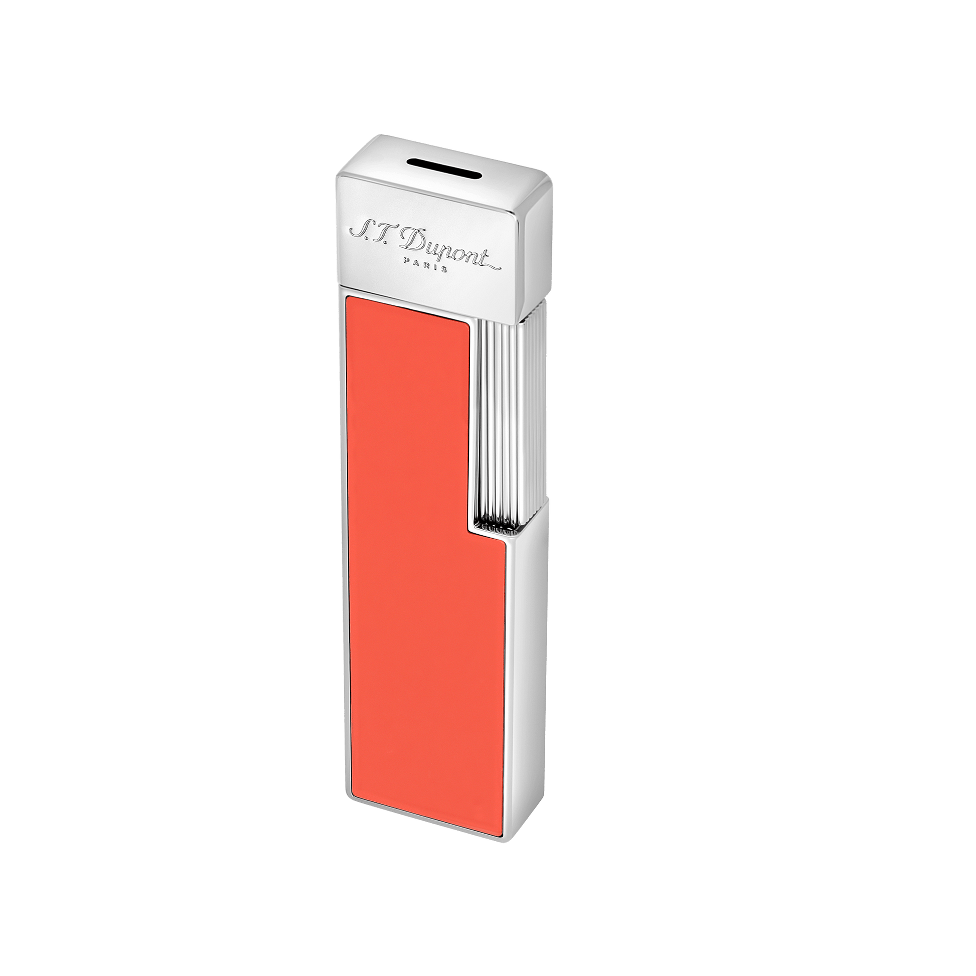 S.T. Dupont Twiggy - Lighter Coral Lacquer Chrome — view 5