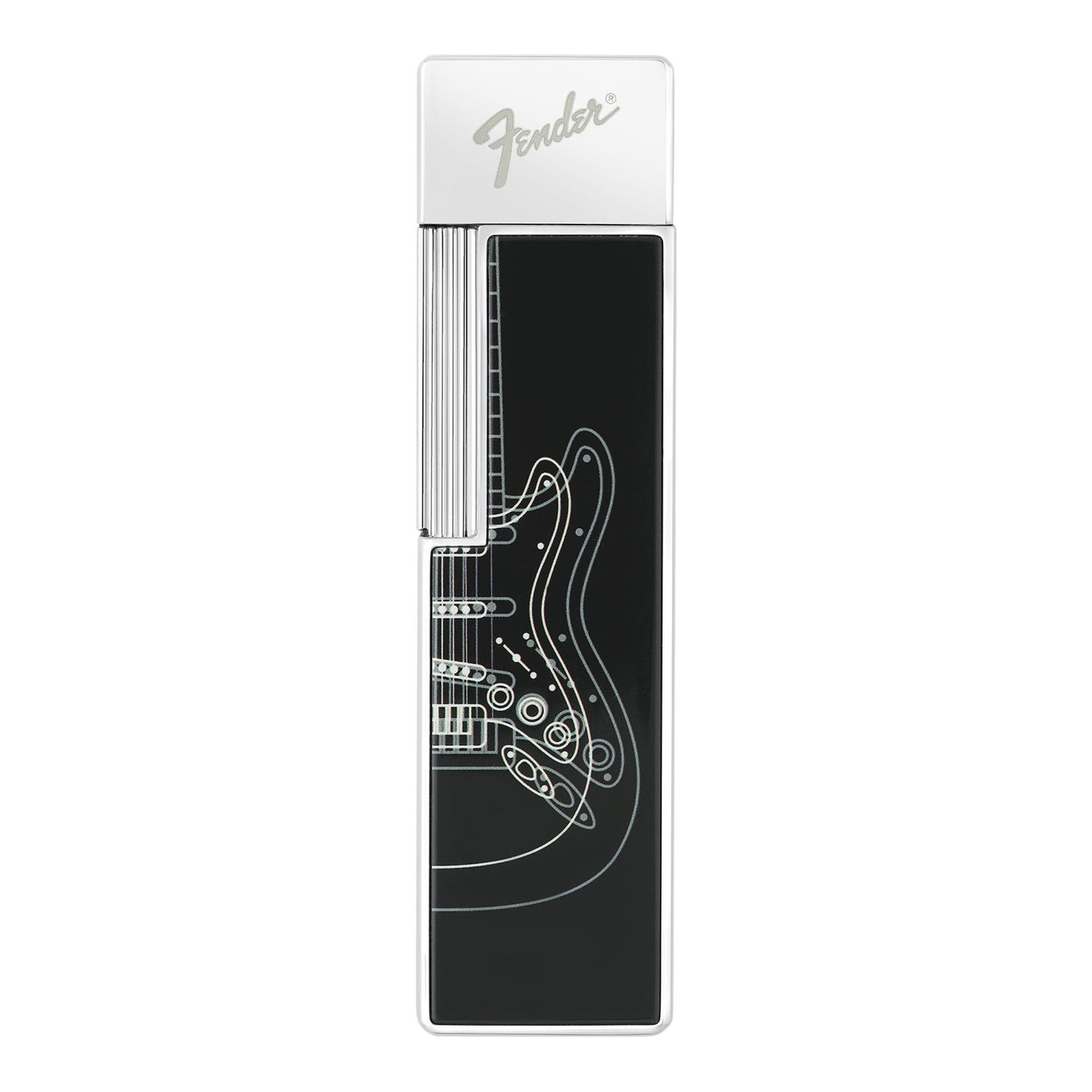 S.T. Dupont Fender - Twiggy Noir Black Chrome — angle view