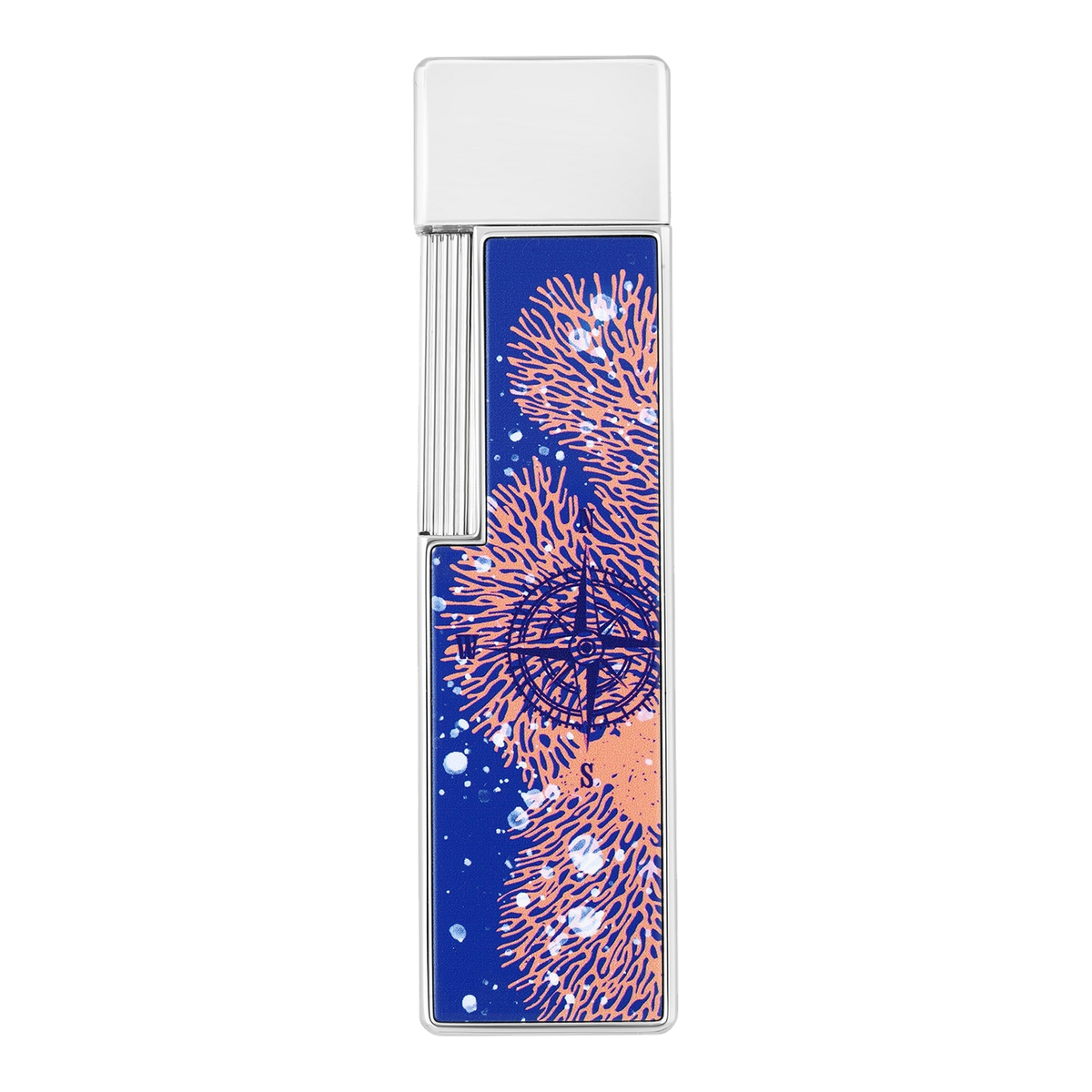 S.T. Dupont Vanikoro - Twiggy Chrome Lighter — angle view