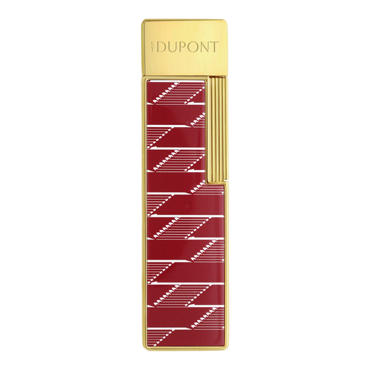 S.T. Dupont Twiggy - Laque Brillante Monogram 1872 - Burgundy