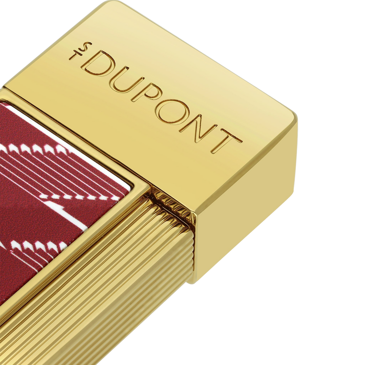 S.T. Dupont Twiggy - Laque Brillante Monogram 1872 - Burgundy — alternate view