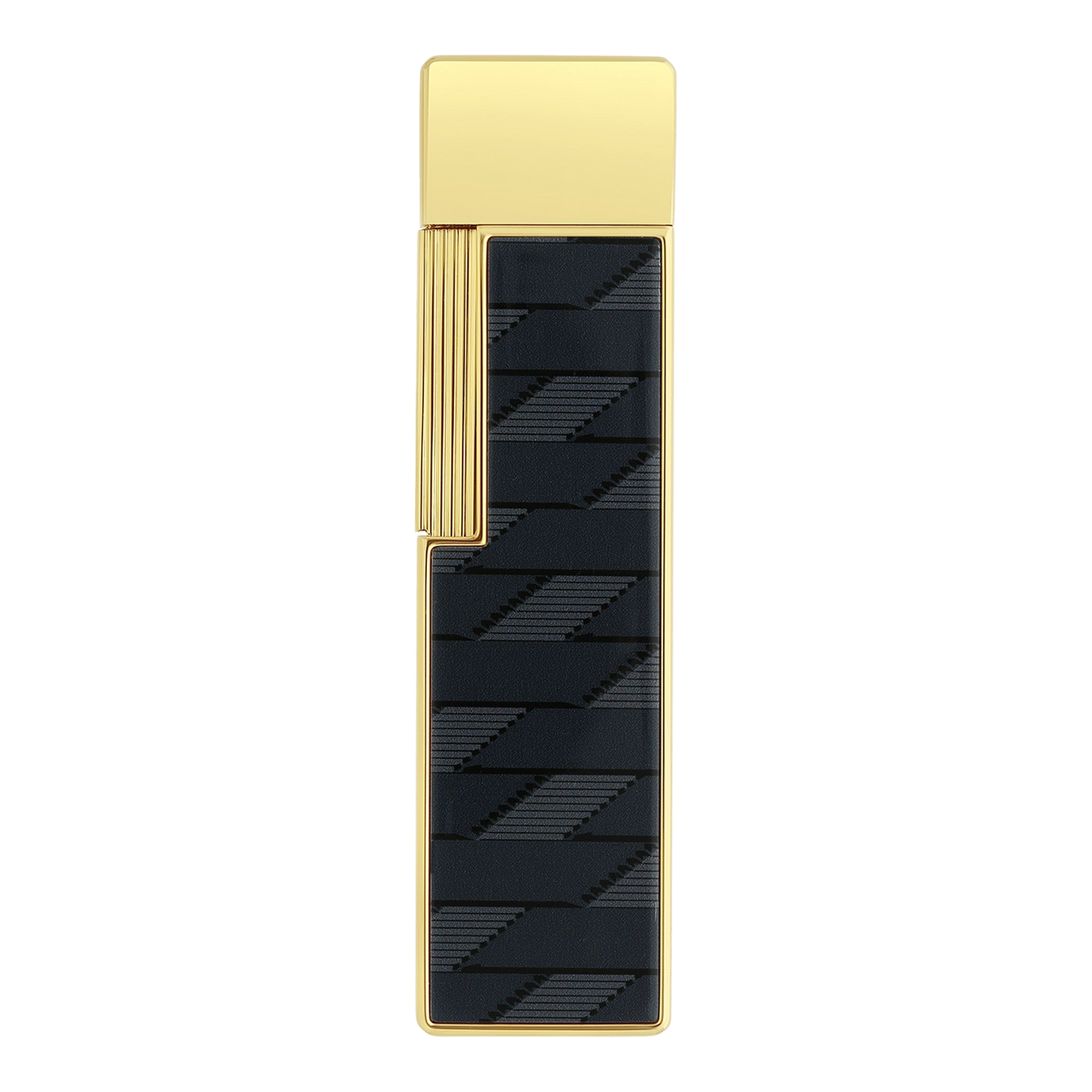 S.T. Dupont Twiggy - Laque Brillante Monogram 1872 - Black — angle view