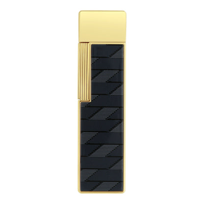 S.T. Dupont Twiggy - Laque Brillante Monogram 1872 - Black — angle view