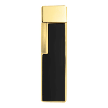 S.T. Dupont Twiggy - Laque Brillante Noire - Gold — angle view
