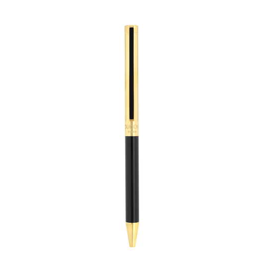 S.T. Dupont Classique Ballpoint Pen Black Lacquer Yellow Gold