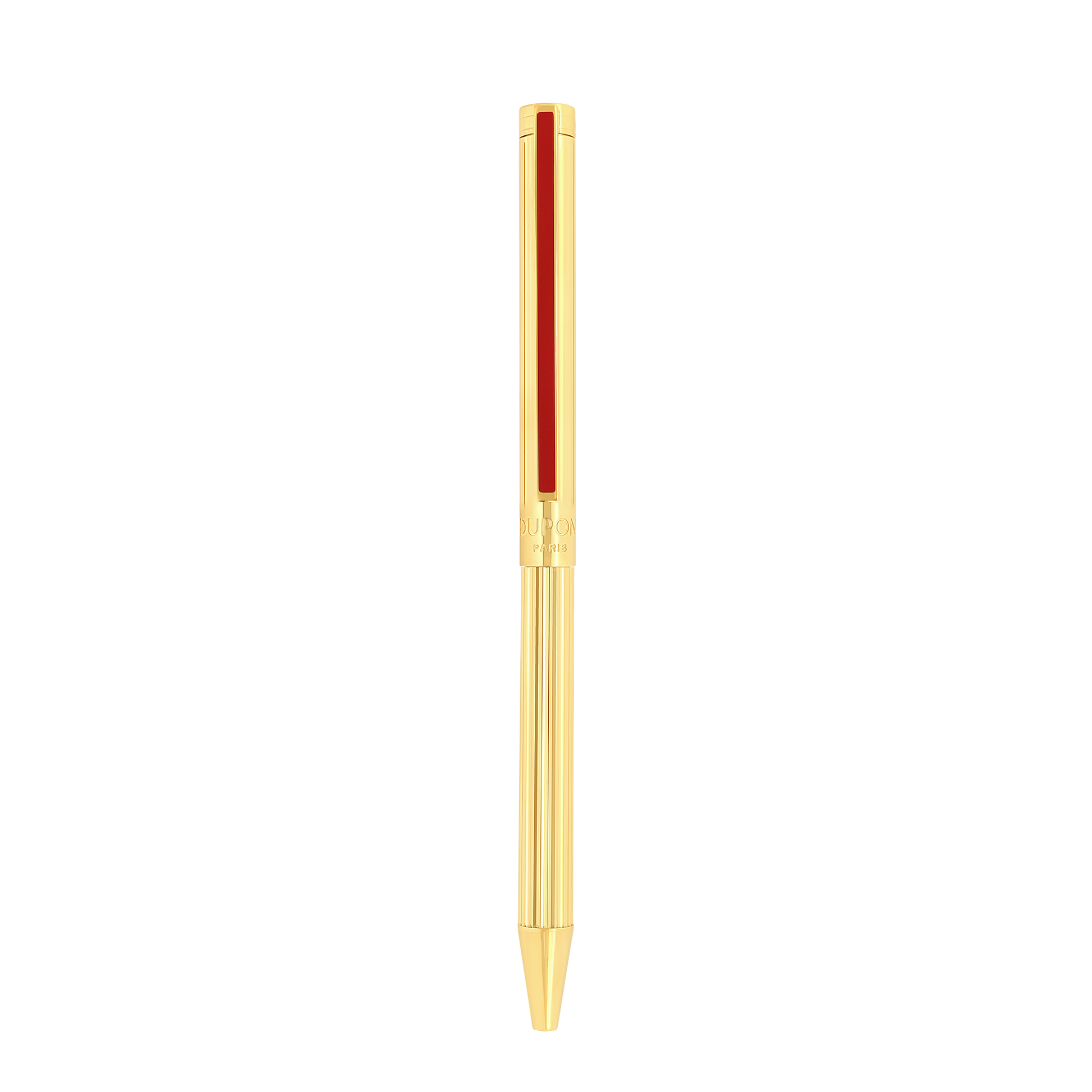 S.T. Dupont Classique Ballpoint Pen Lines Yellow Gold