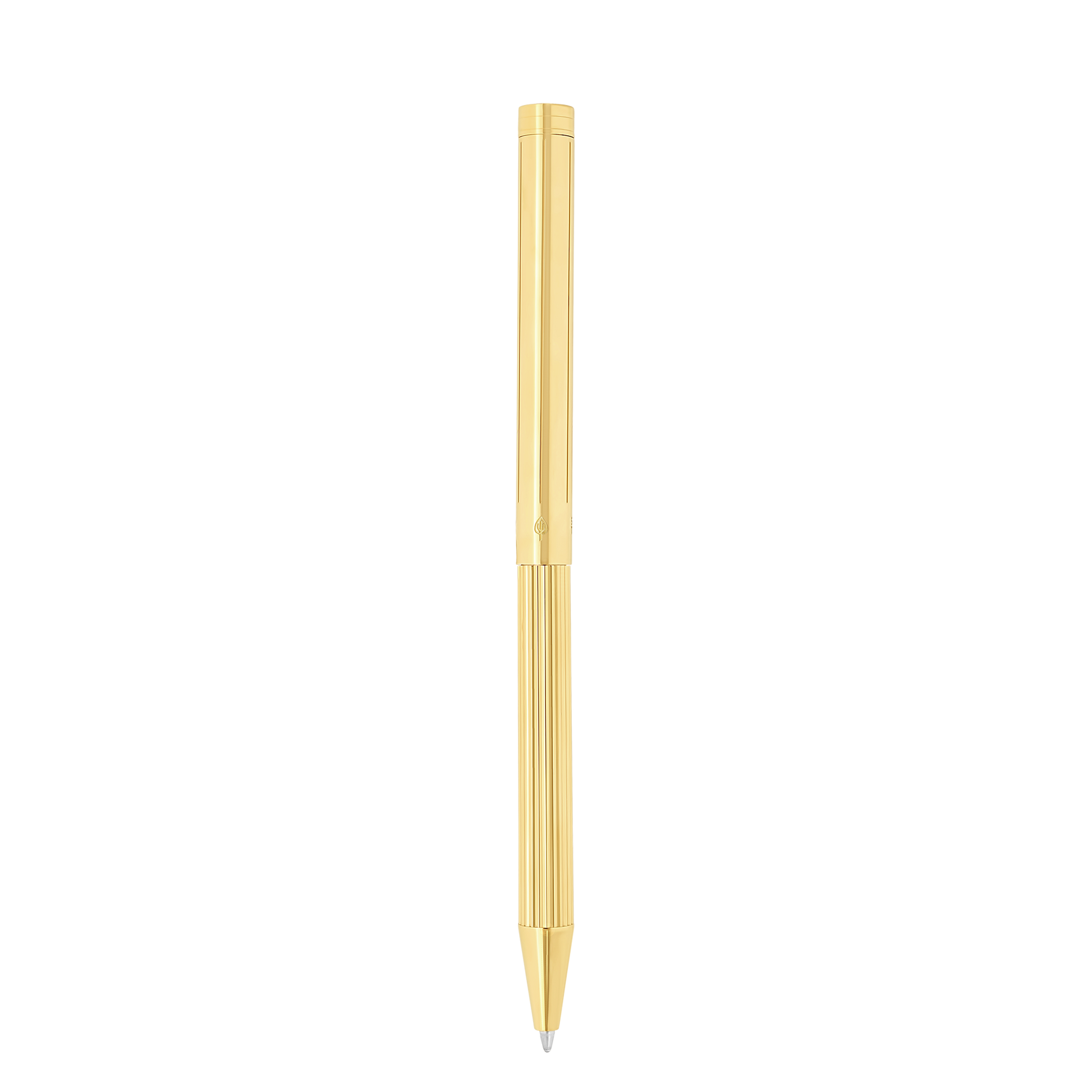 S.T. Dupont Classique Ballpoint Pen Lines Yellow Gold — detail view