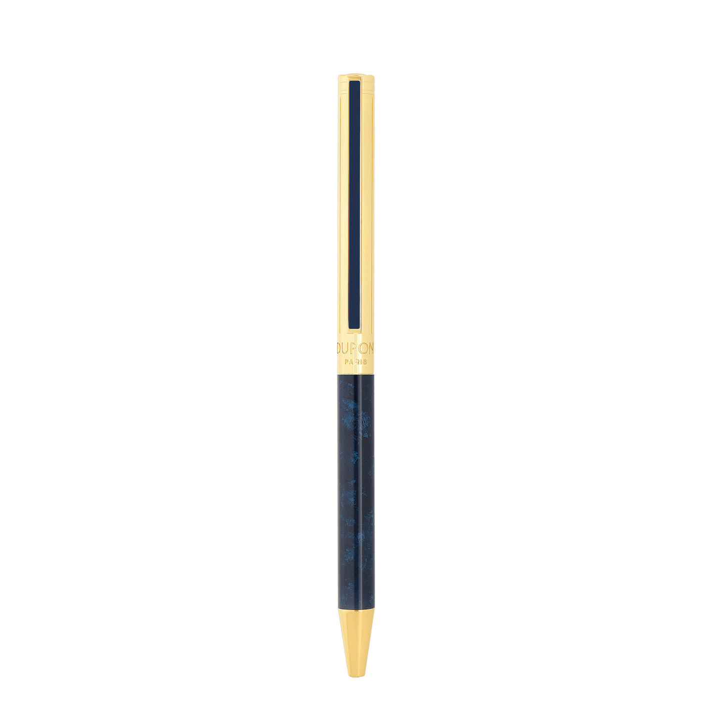 S.T. Dupont Classique Popote Ballpoint Pen Blue Yellow Gold