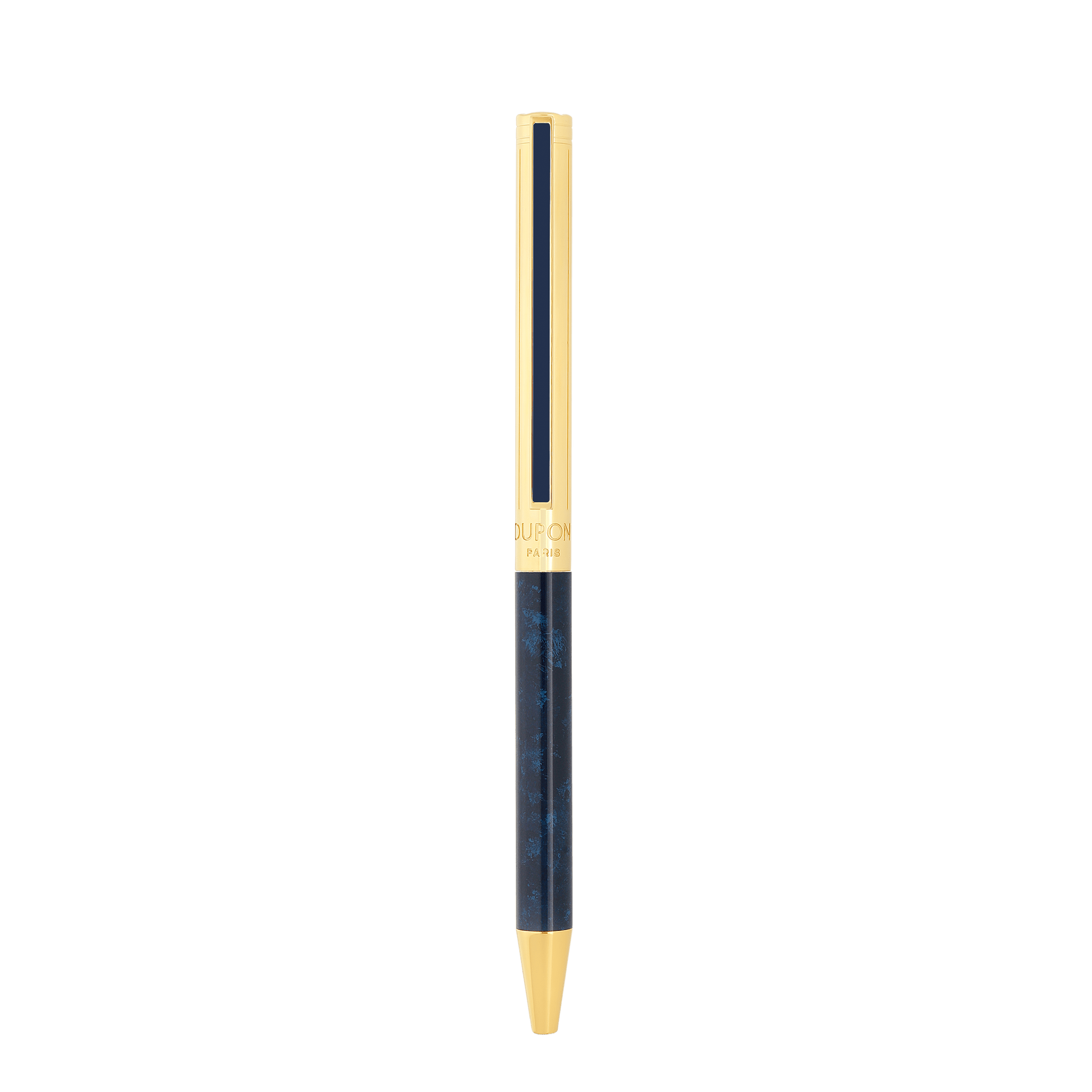 S.T. Dupont Classique Popote Ballpoint Pen Blue Yellow Gold