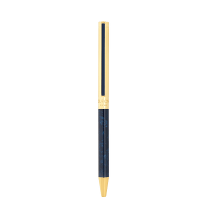 S.T. Dupont Classique Popote Ballpoint Pen Blue Yellow Gold