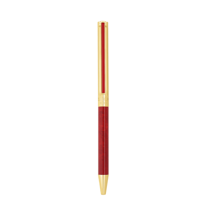 S.T. Dupont Classique Popote Ballpoint Pen Red Yellow Gold