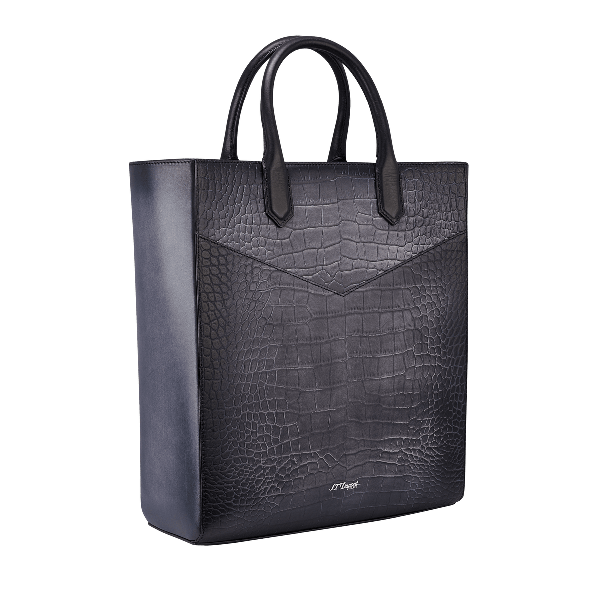 S.T. Dupont Wine & Cigar Bag Black Crust — angle view