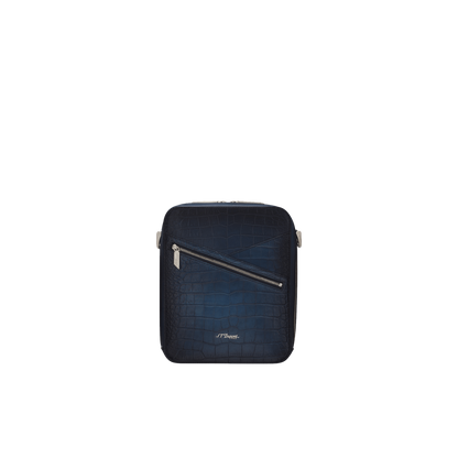 Sac bandoulière S.T. Dupont cigare bleu grainé
