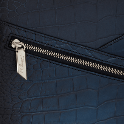 Sac bandoulière S.T. Dupont cigare bleu grainé — vue de détail