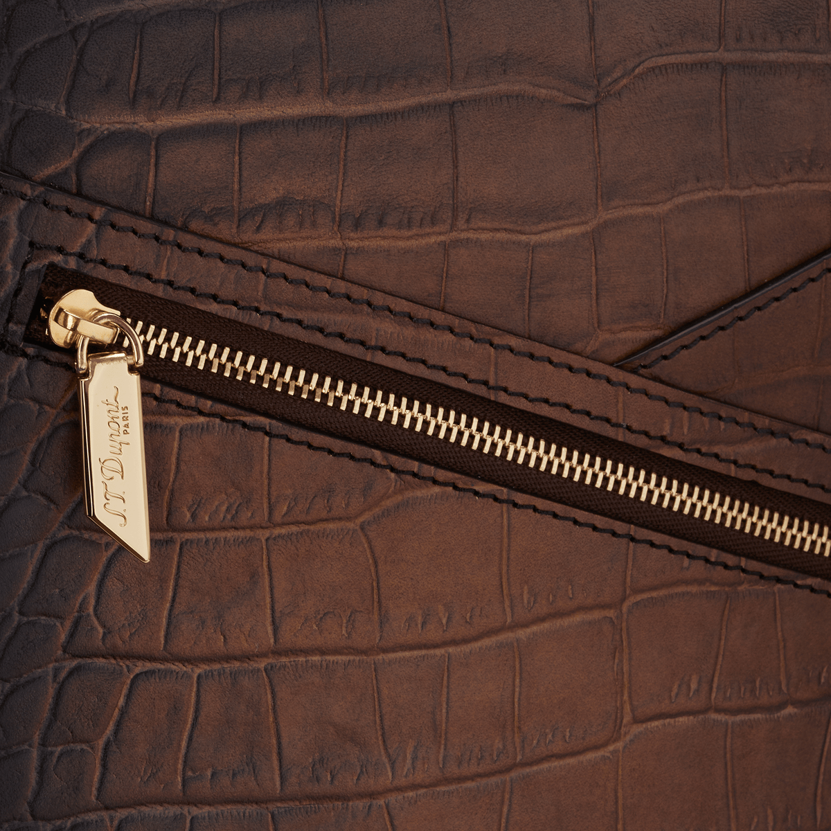 Sac bandoulière S.T. Dupont cigare Le Grand Atelier Havana — vue de détail