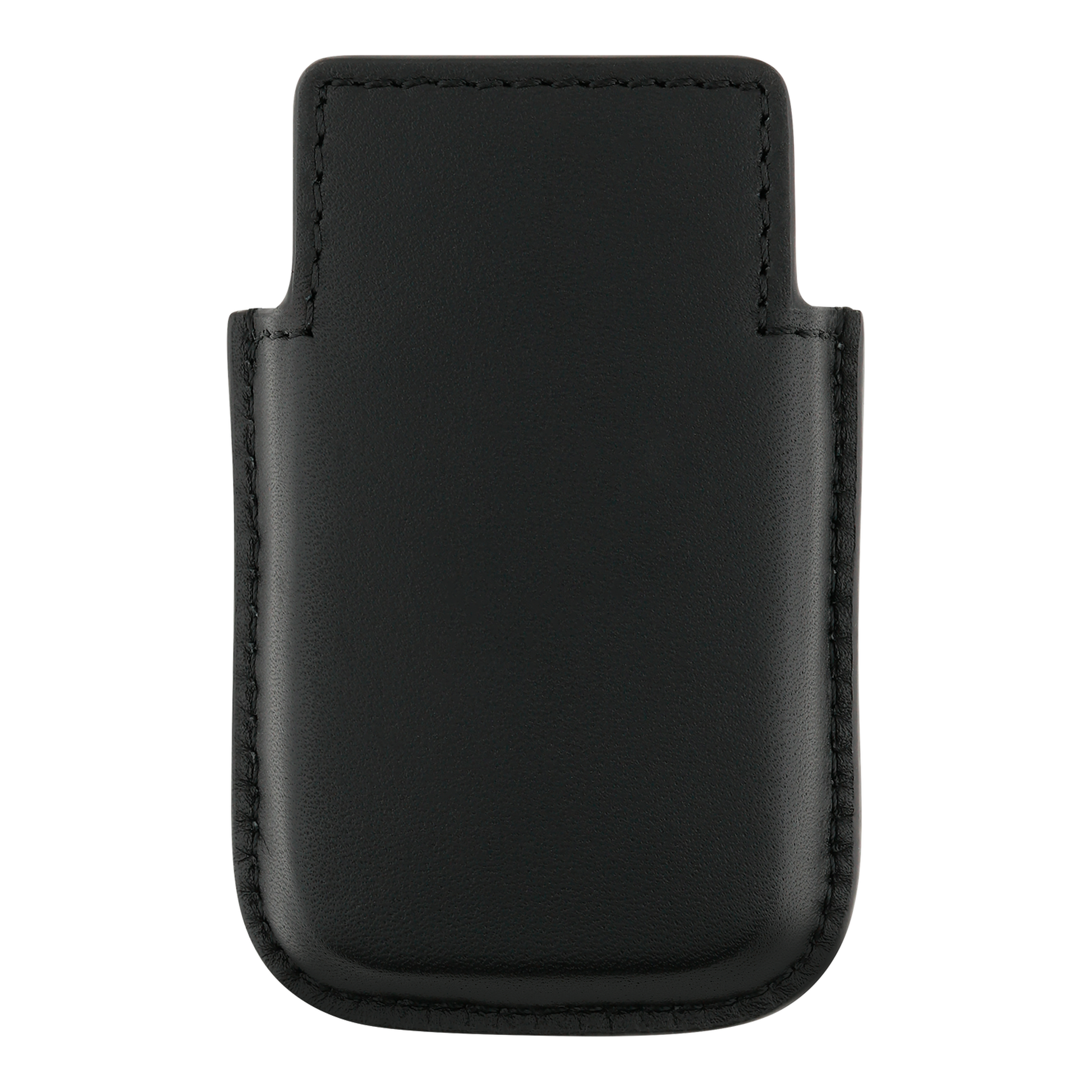 S.T. Dupont Biggy lighter case, black leather, alternate view