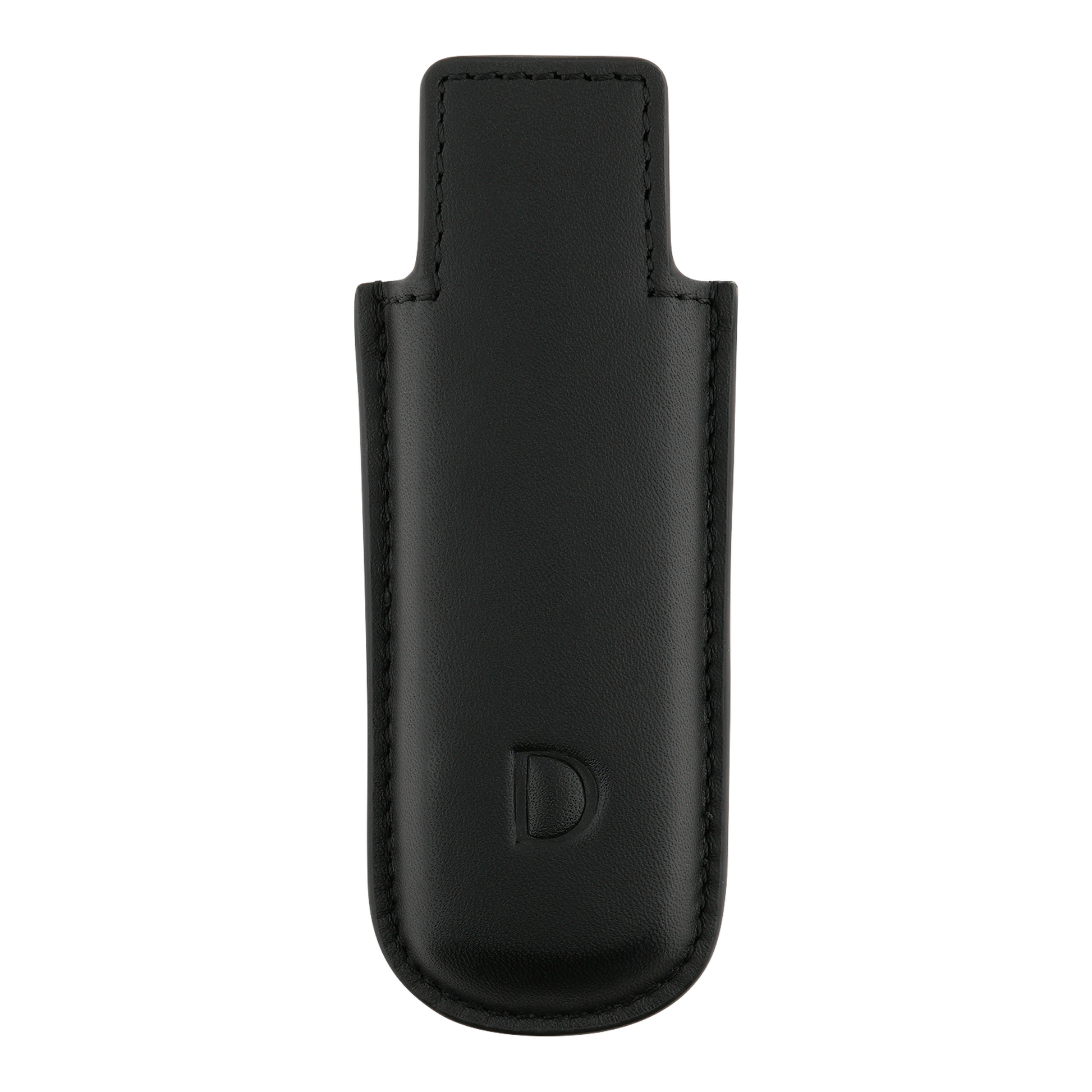 S.T. Dupont Twiggy lighter case, black leather