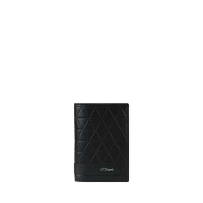 S.T. Dupont Passport Holder Firehead Black