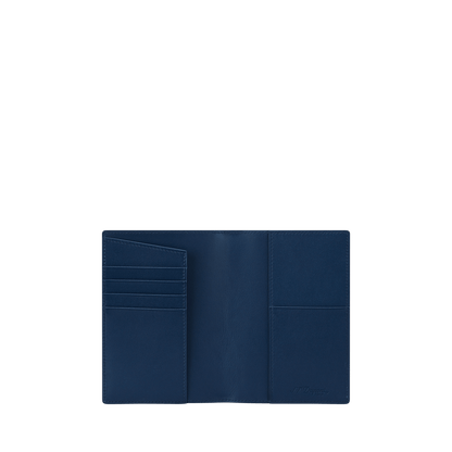 S.T. Dupont Passport Holder Firehead Blue — alternate view