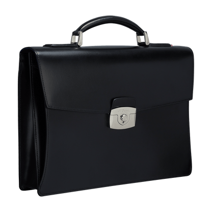S.T. Dupont Bag 1 Guseet Briefcase E Blue — angle view