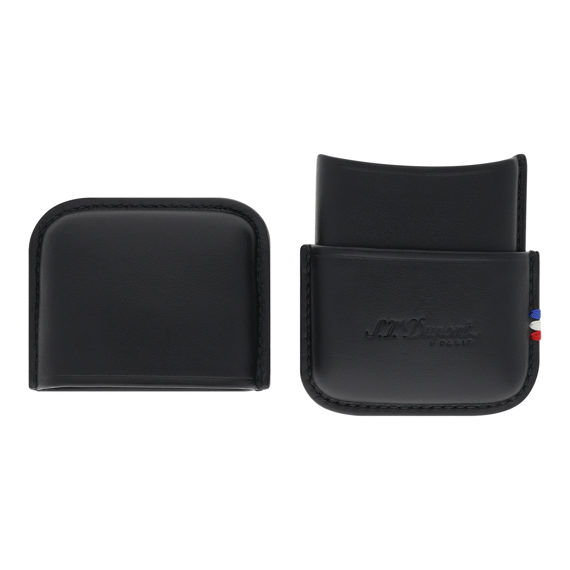 S.T. Dupont Lighter Case - Noir Black — angle view