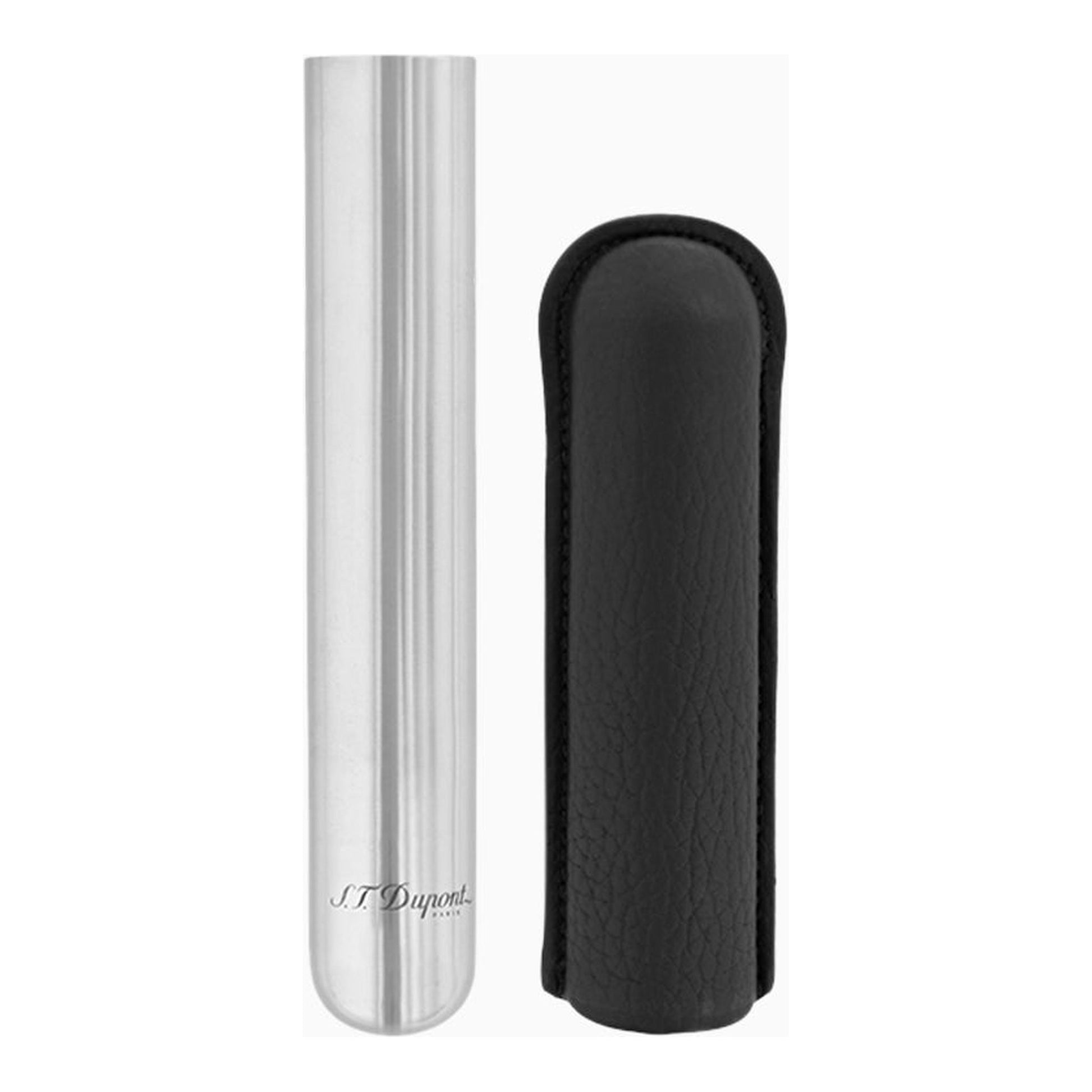 S.T. Dupont Cigar Case - Simple Noir — angle view