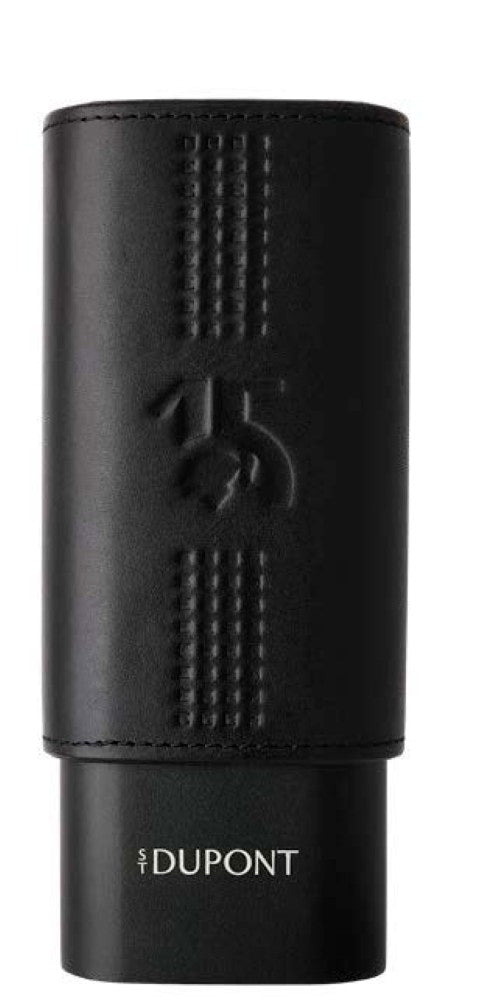 BEHIKE - 2 Cigar Case Leather Case Black