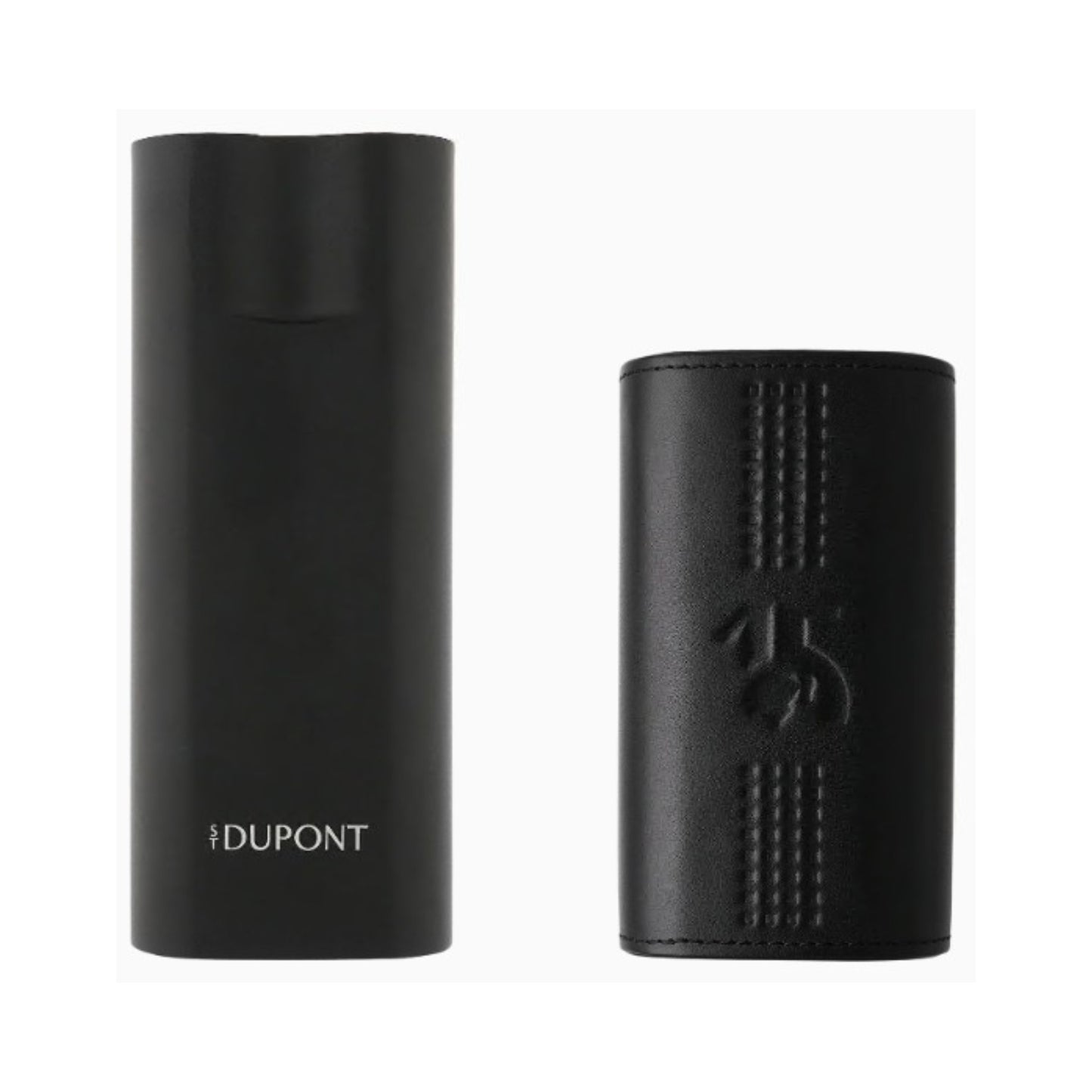 BEHIKE - 2 Cigar Case Leather Case Black