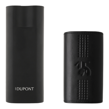 S.T. Dupont Behike - étui en cuir pour 2 cigares noir — vue de trois quarts