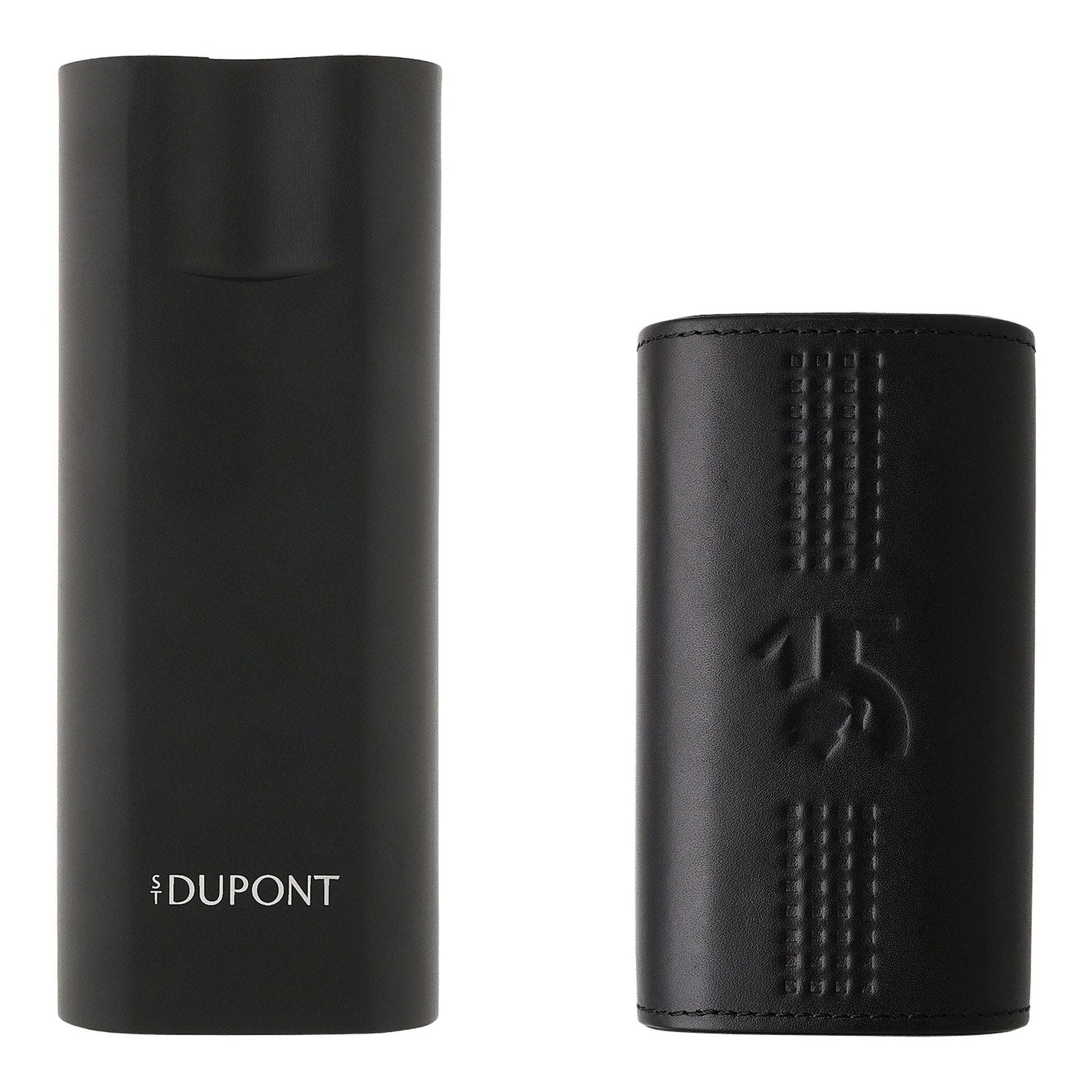 S.T. Dupont Behike - 2 Cigar Leather Case Black — angle view