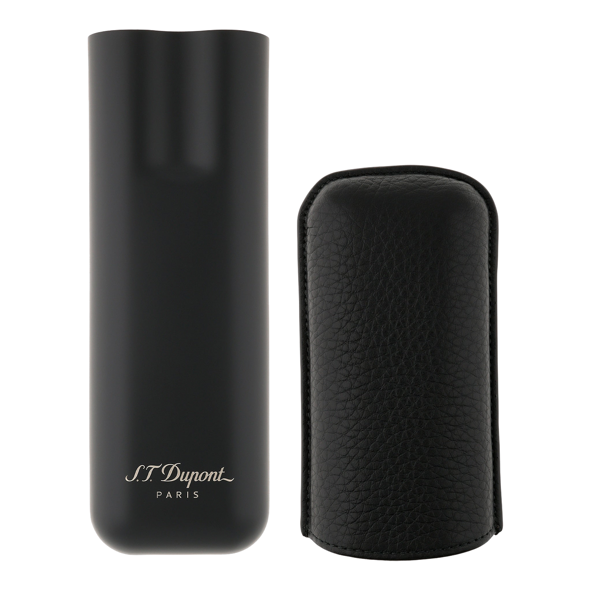 Étui à cigares S.T. Dupont - double noir (noir mat) — vue de trois quarts