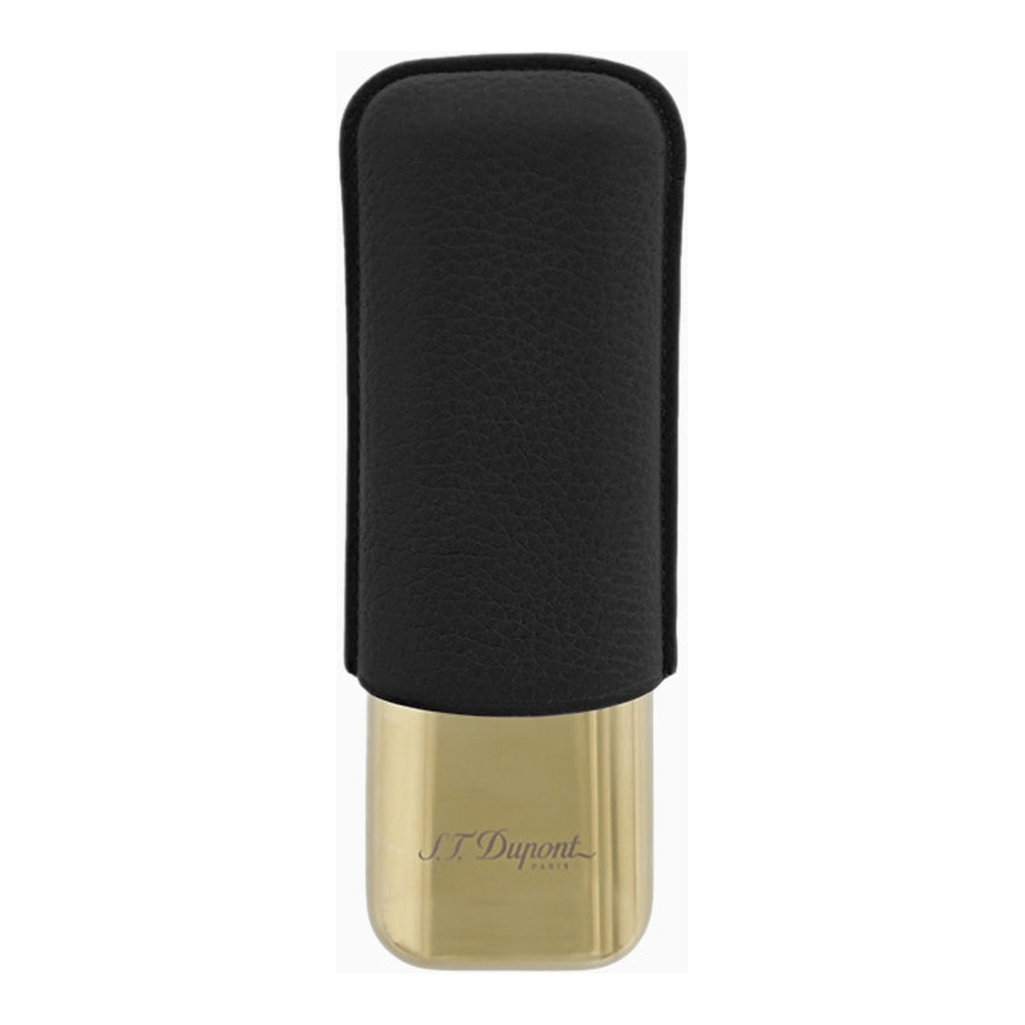 S.T. Dupont Cigar Case - Double Noir (Gold Base)