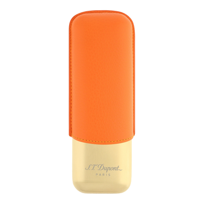 Étui à cigares S.T. Dupont - double orange (base dorée)