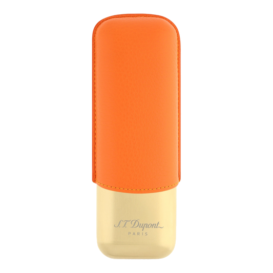 Étui à cigares S.T. Dupont - double orange (base dorée)