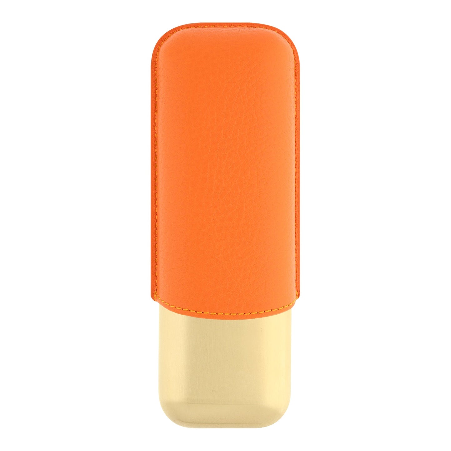 S.T. Dupont Cigar Case - Double Orange (Gold Base) — alternate view