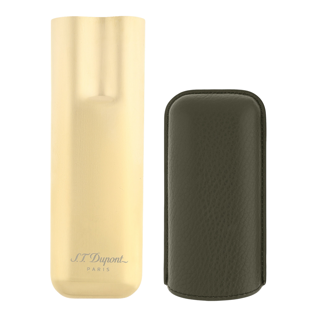 Étui à cigares S.T. Dupont - double kaki — vue de trois quarts