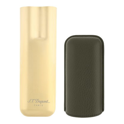 Étui à cigares S.T. Dupont - double kaki — vue de trois quarts