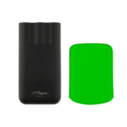 S.T. Dupont 3 Cg Case Fluo Green — angle view