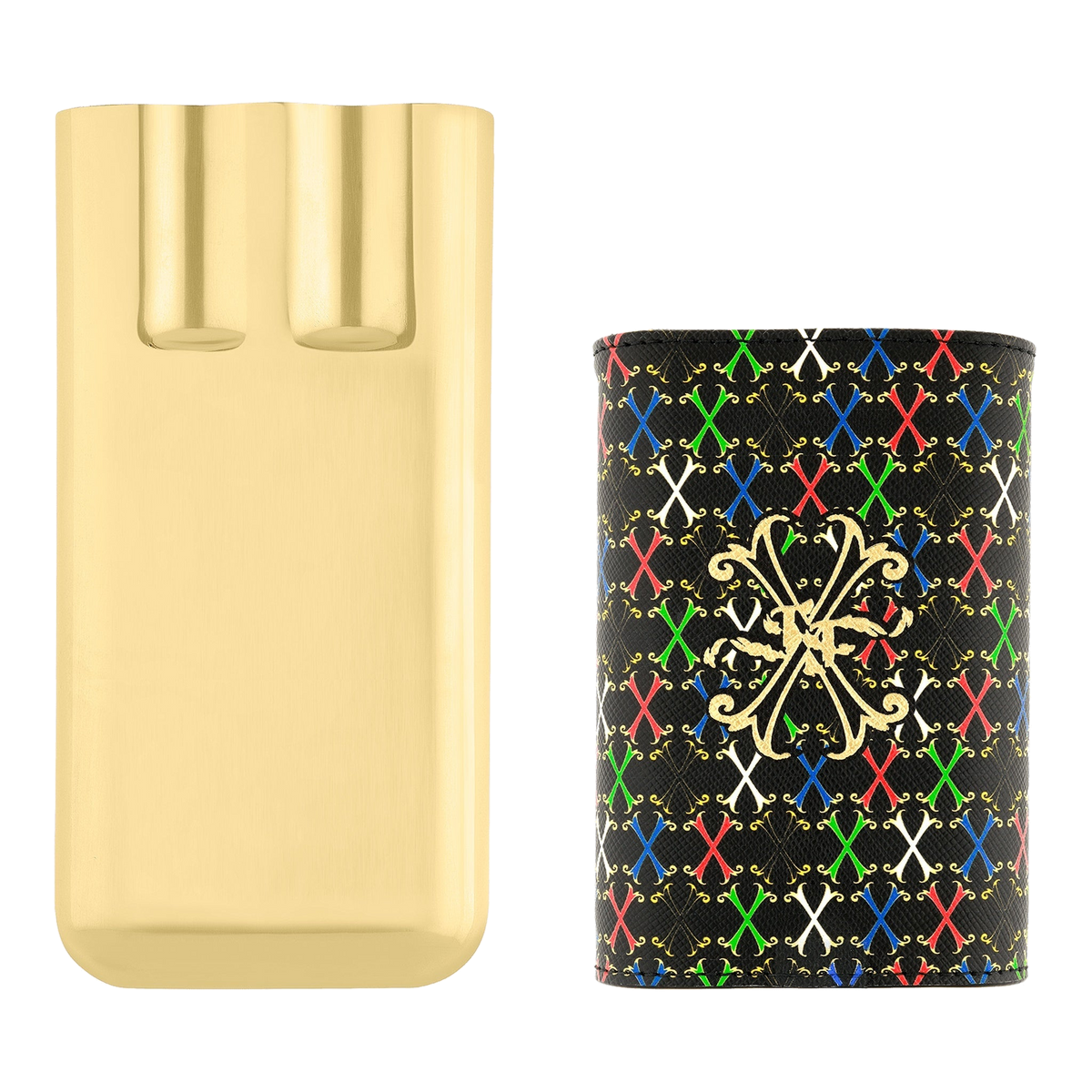 S.T. Dupont Fuente - Triple Cigar Case — angle view