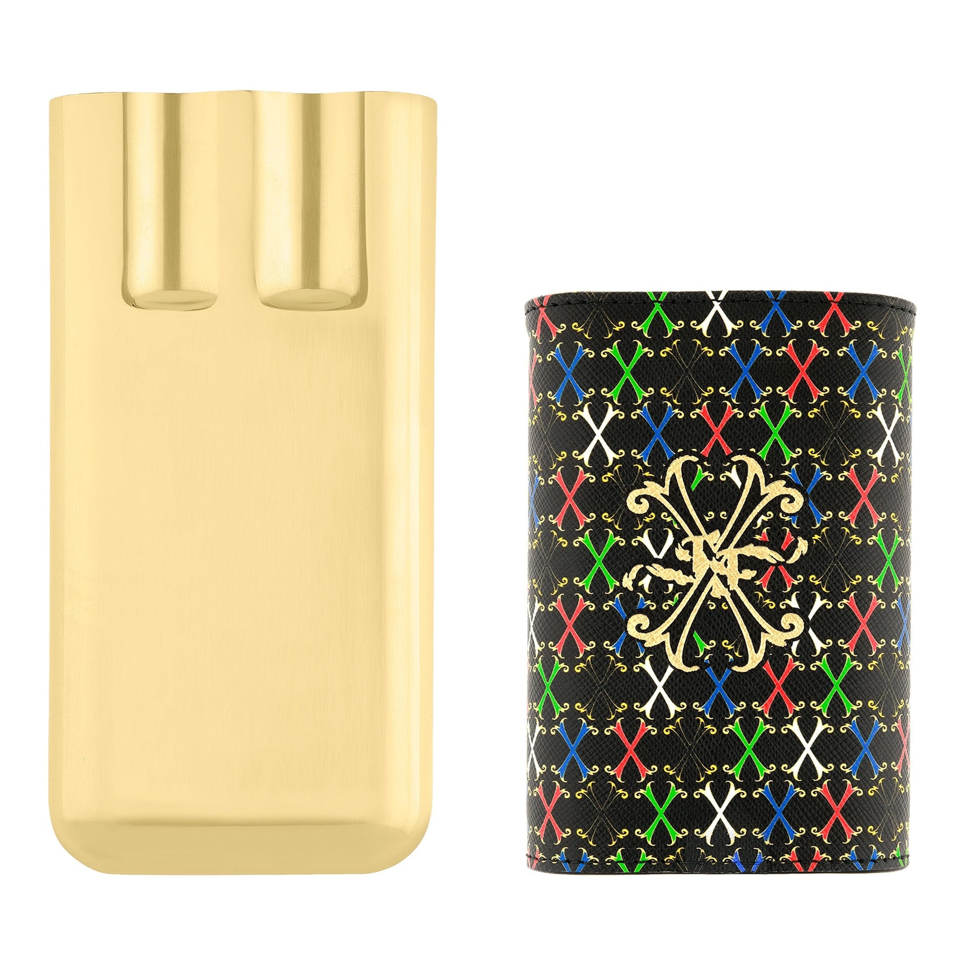 S.T. Dupont Fuente - Triple Cigar Case — angle view