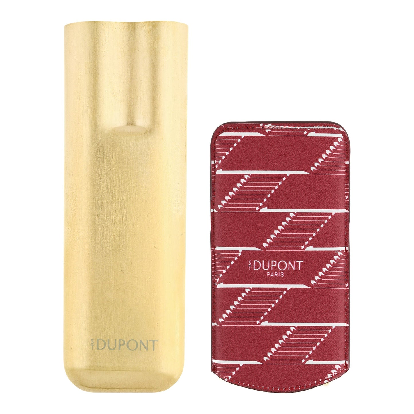 S.T. Dupont Cigar Case - Monogram 1872 Red — angle view