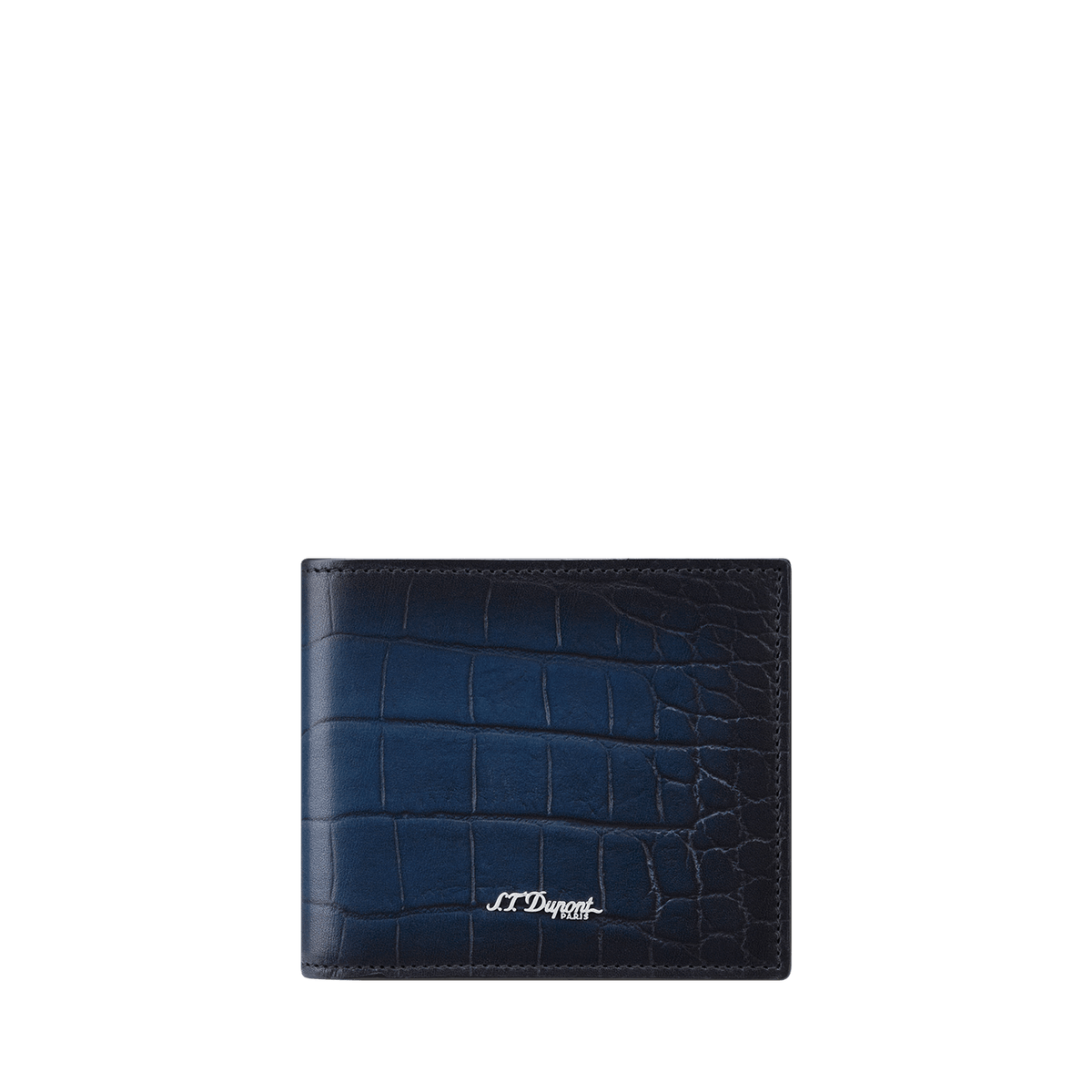 S.T. Dupont Card Holder Billfold 6 Card Le Grand Atelier Blue