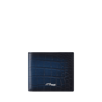 S.T. Dupont Card Holder Billfold 6 Card Le Grand Atelier Blue