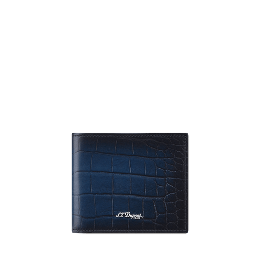 Porte-cartes S.T. Dupont portefeuille 6 carte Le Grand Atelier bleu