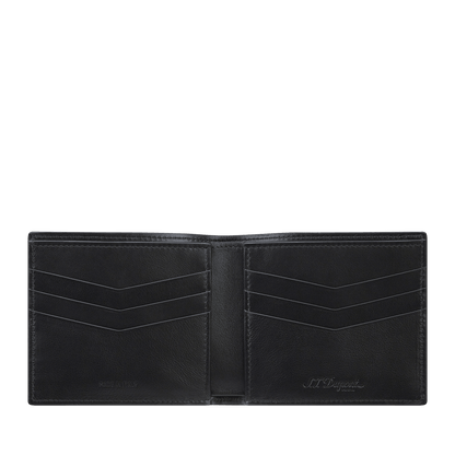 S.T. Dupont Card Holder Billfold 6 Card Le Grand Atelier Blue — angle view
