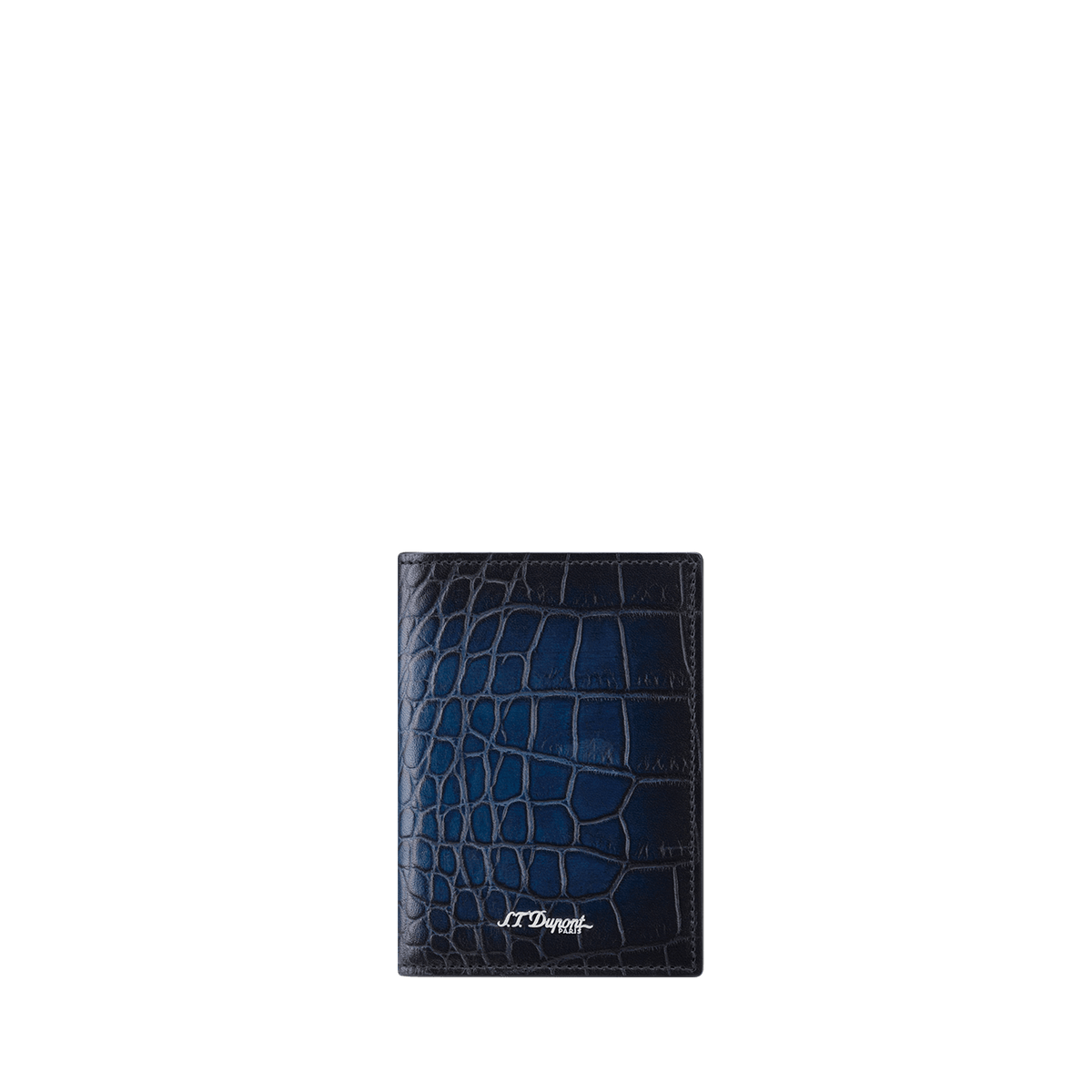 S.T. Dupont Card Holder Vertical Billfold 4 Card Le Grand A Blue