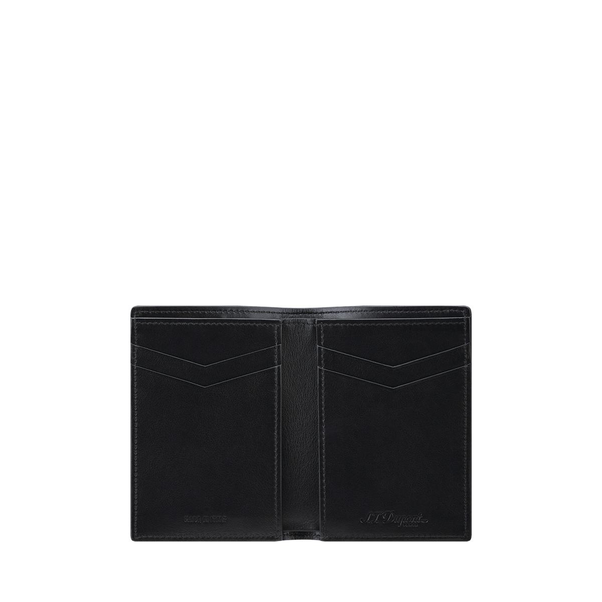S.T. Dupont Card Holder Vertical Billfold 4 Card Le Grand A Blue — angle view