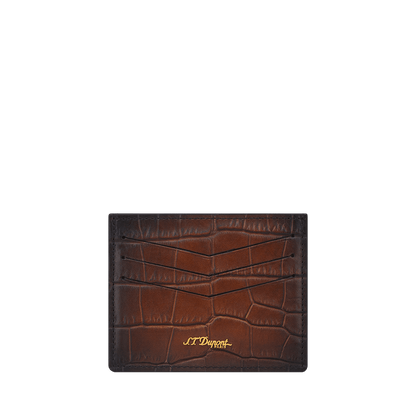 S.T. Dupont Card Holder Le Grand Atelier Havana