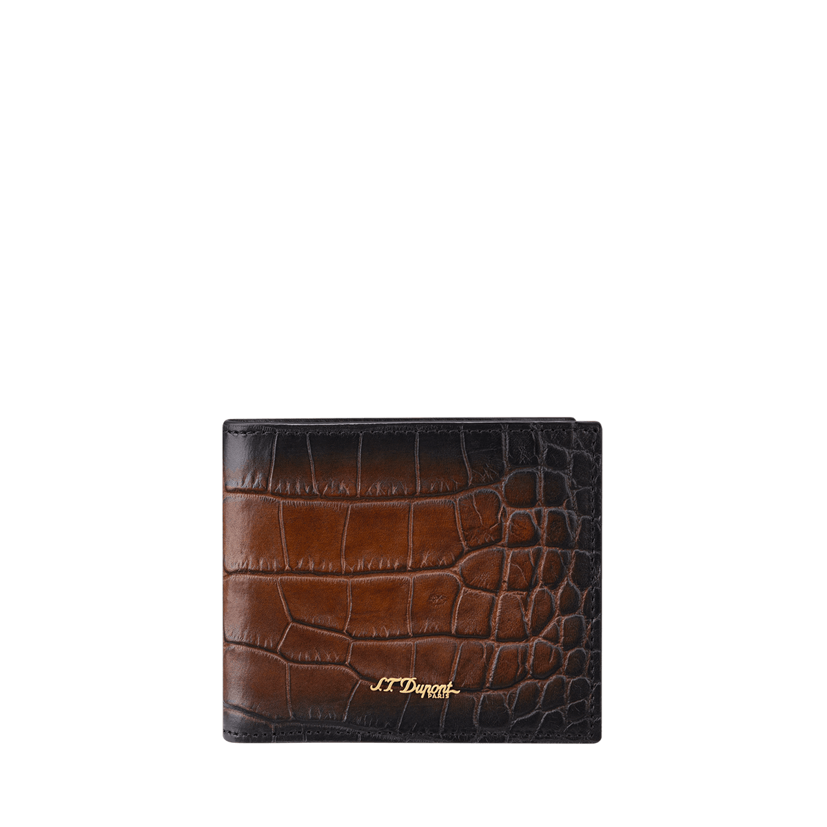 S.T. Dupont Card Holder Billfold 6 Card Le Grand Atel Havana